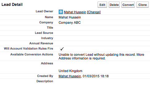 Lead Validation 7